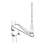 920MHz帯1/2λホイップアンテナcon3